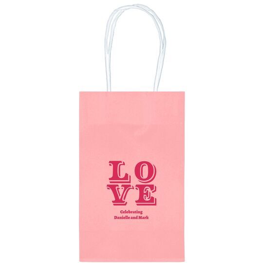 Retro Love Medium Twisted Handled Bags